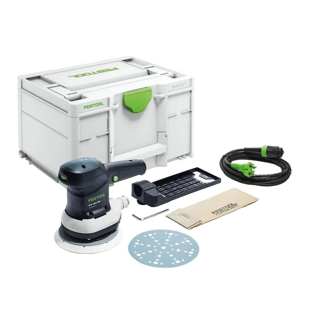 Festool ETS 150/3 EQ-Plus szlifierka mimośrodowa 310 W skok 3 mm ( 576072 ) + systainer - następca ( 575022 )