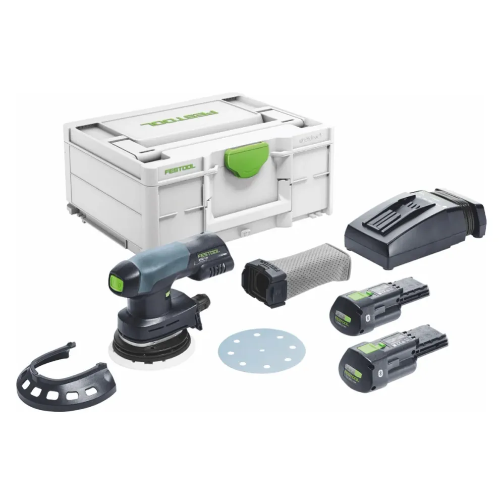 Festool ETSC 125 3.0 I-Plus akumulatorowa szlifierka oscylacyjna 18 V 125 mm bezszczotkowa ( 577694 ) + 2x akumulator 3,0...