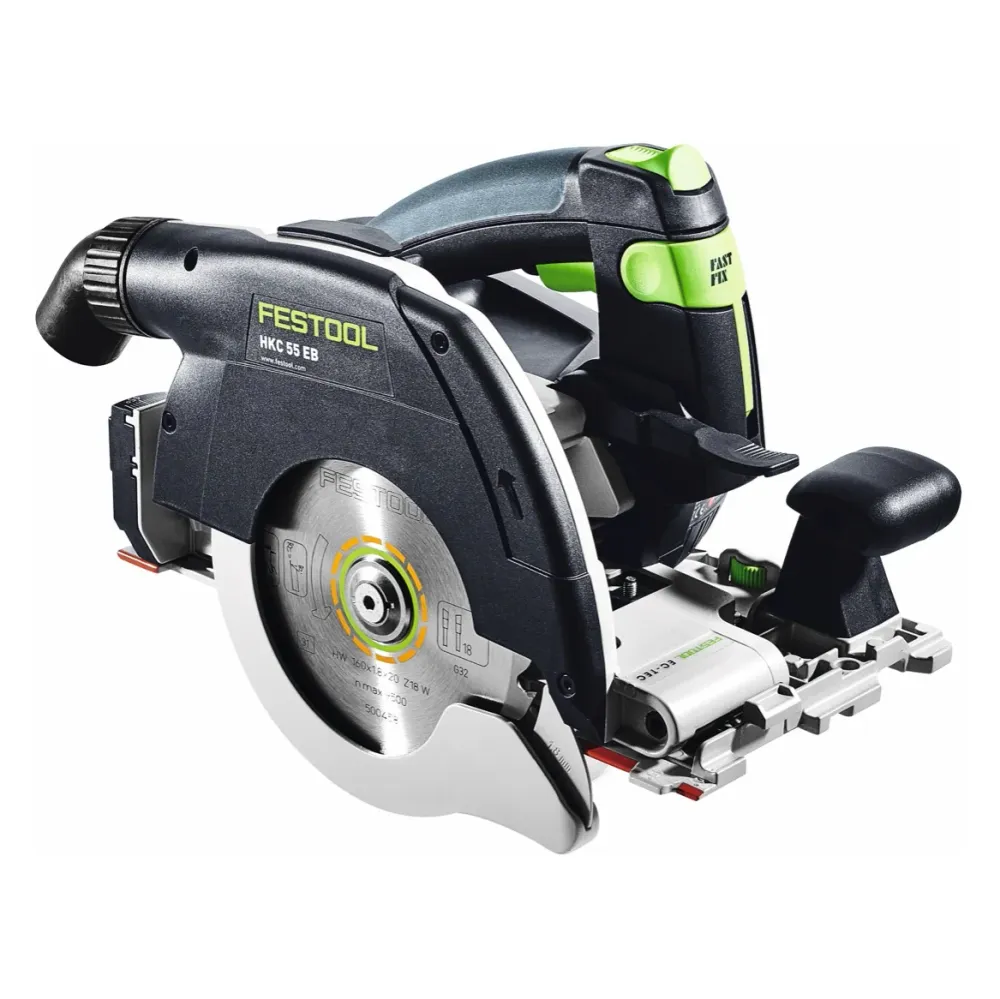 Festool HKC 55 EB-Basic akumulatorowa pilarka tarczowa 18 V 160 mm bezszczotkowa + 1x akumulator 5,0 Ah + ładowarka + Syst...