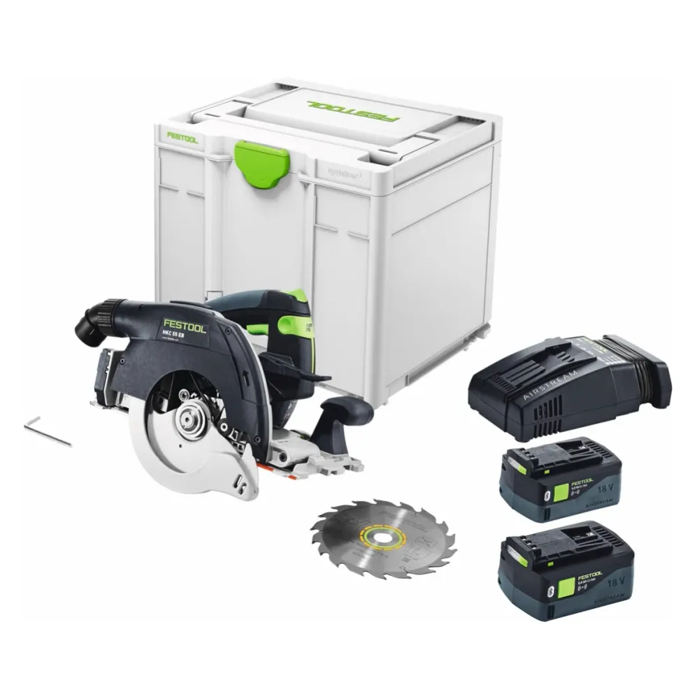 Festool HKC 55 5,0 EBI-Plus-SCA akumulatorowa pilarka tarczowa 18 V 160 mm bezszczotkowa ( 577678 ) + 2x akumulator 5,0 Ah...