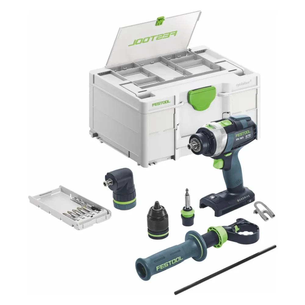 Festool TPC 18/4 I-Basic-Set akumulatorowa wiertarko-wkrętarka udarowa 18 V 75 Nm ( 577625 ) bezszczotkowa + systainer - b...