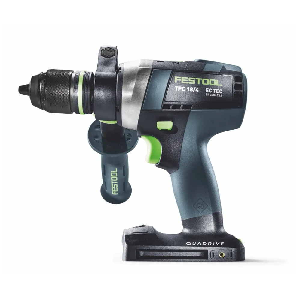 Festool TPC 18/4 I-Basic-Set akumulatorowa wiertarko-wkrętarka udarowa 18 V 75 Nm bezszczotkowa + 2x akumulator 4,0 Ah + ł...