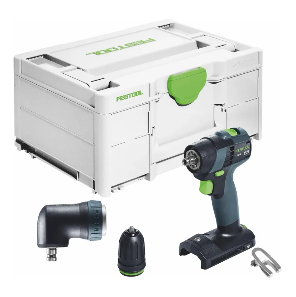 Festool TXS 18-Basic akumulatorowa wiertarko-wkrętarka 18 V 40 Nm bezszczotkowa + przystawka kątowa + systainer - bez akum...