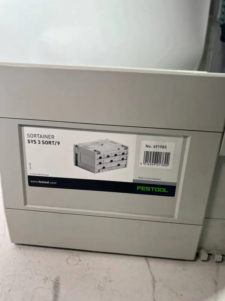 Organizer na narzędzia Festool SORTAINER SYS 3-SORT/9 Systainer ( 491985 ) 395 x 295 x 210 mm