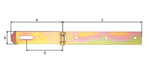 GAH Alberts hasp ( 8002965946 ) długość 210 x 140 mm szerokość 35 mm