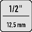 Gniazdo Stahlwille ( 8000334092 ) 1/2 ″ TORX(R) długość 121 mm