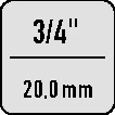Grzechotka dwustronna Gedore 7418-04 ( 4000775261 ) 3/4 ″ 14 x 18 mm
