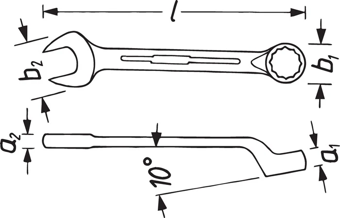 HAZET Klucz płasko-oczkowy 603 SW 8 mm Długość 120 mm ( 8000465099 )