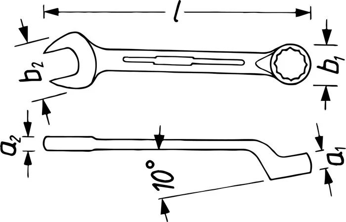 HAZET Klucz płasko-oczkowy 603 SW 8 mm Długość 120 mm ( 8000465099 )
