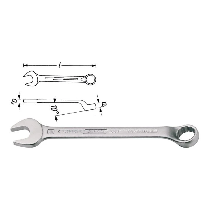 HAZET Klucz płasko-oczkowy 603 SW 27 mm Długość 305 mm ( 8000465093 )