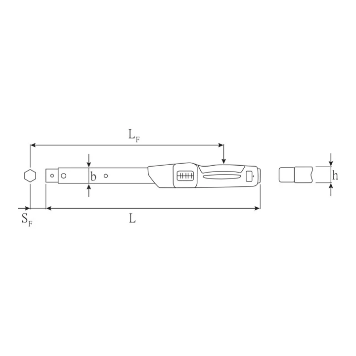Klucz dynamometryczny STAHLWILLE 730/100 Fix 200 - 1000 Nm ( 4000826535 )