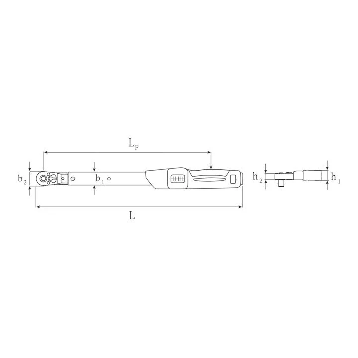 Klucz dynamometryczny STAHLWILLE 730NR/20QR FK 1/2 ″ 40 - 200 Nm ( 4000826537 )