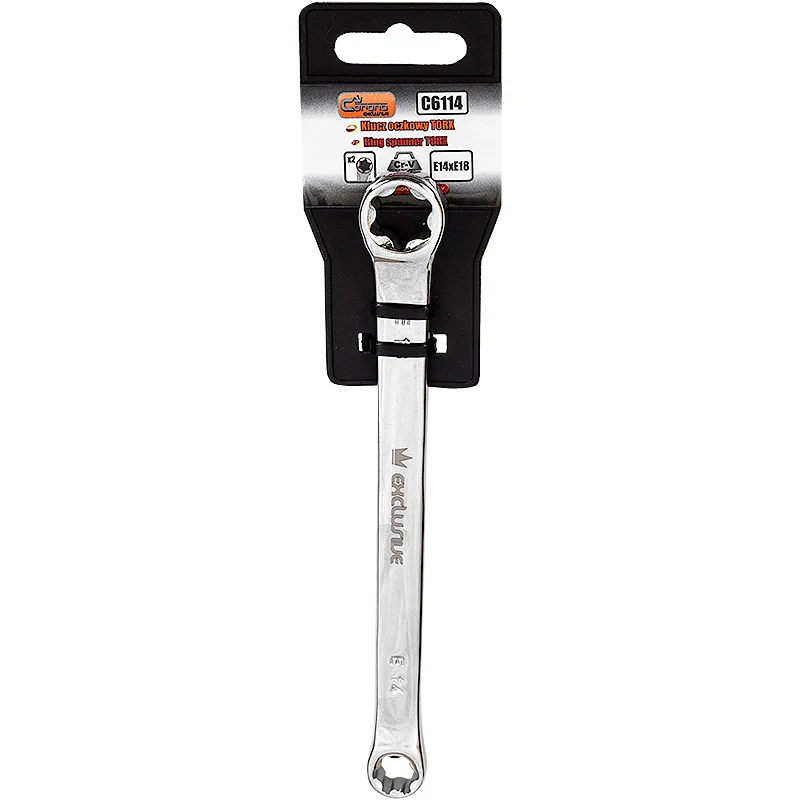 Klucz oczkowy torx, polerowany E6-E8 | C6106