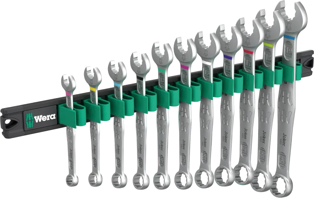 Klucze płasko oczkowe Joker 6003 + listwa magnetyczna 11cz. | 05020233001