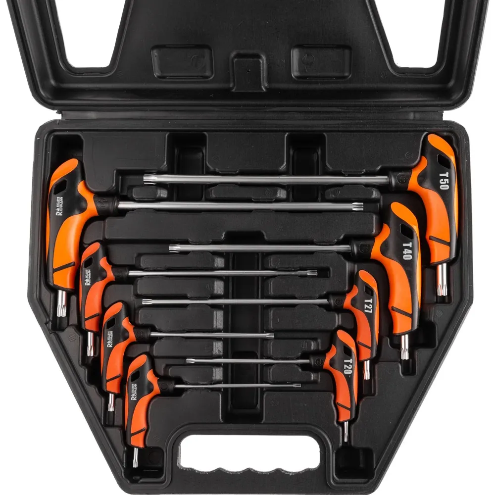 Klucze torx uchwyt "T" t15-t50 mm zestaw 8 el. | C6606