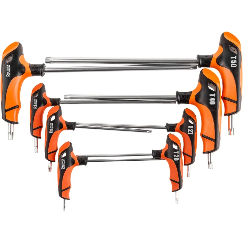 Klucze torx uchwyt "T" t15-t50 mm zestaw 8 el. | C6606