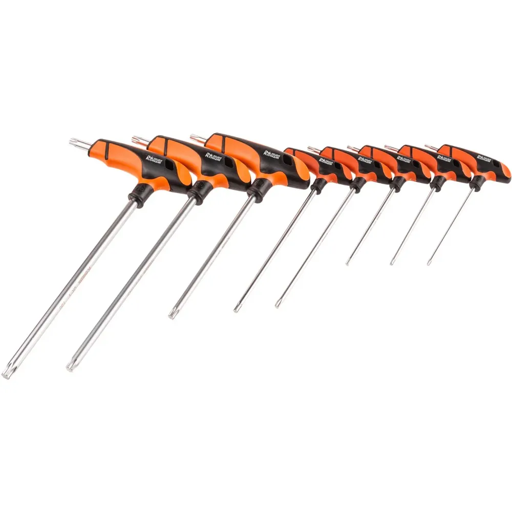 Klucze torx uchwyt "T" t15-t50 mm zestaw 8 el. | C6606