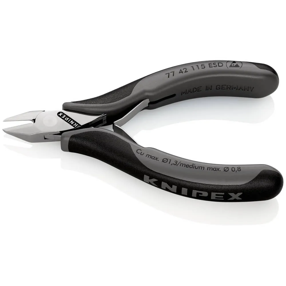 KNIPEX Electronics szczypce tnące boczne długość 115 mm kształt 4 ( 4000794633 )