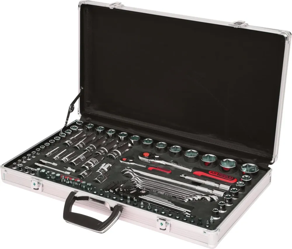 KS TOOLS 1/4"+1/2" CHROMEplus Steckschlüssel-Satz, 102-tlg ( 918.0702 )