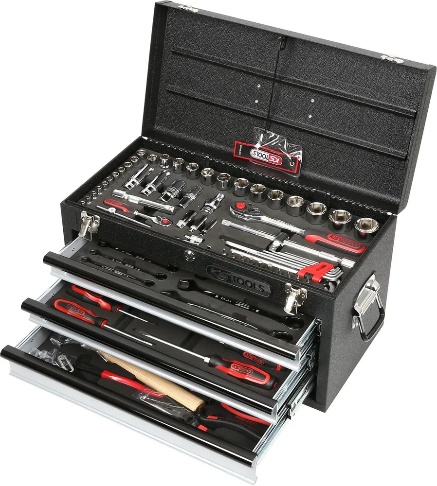 KS TOOLS 1/4"+1/2" CHROMEplus Universal-Werkzeug-Satz, 99-tlg GEAR ( 918.0100 )