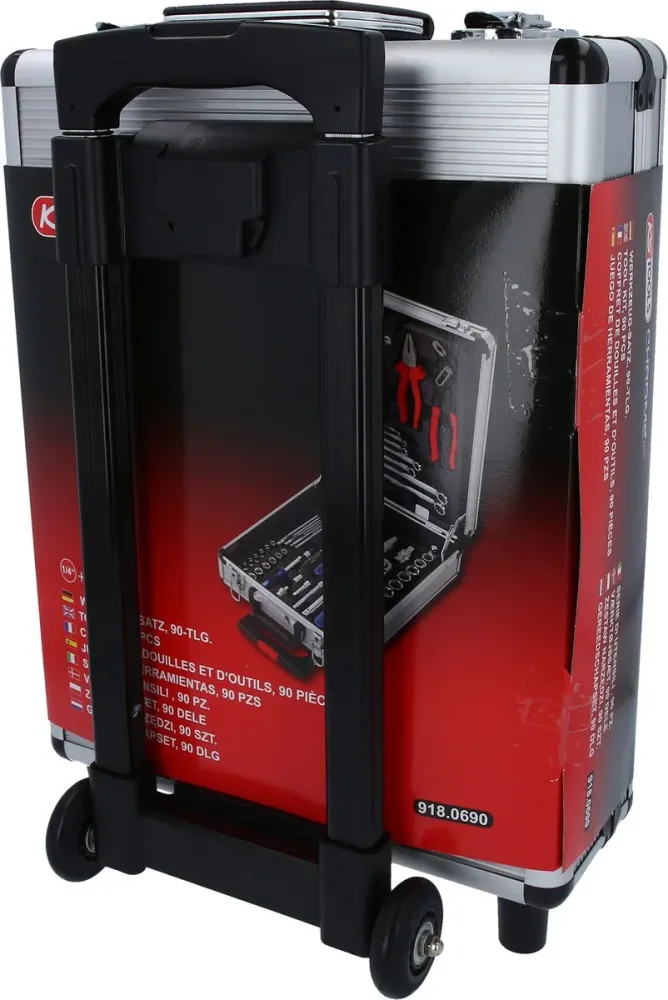 KS TOOLS 1/4"+1/2" CHROMEplus Werkzeug-Satz, 90-tlg ( 918.0690 )