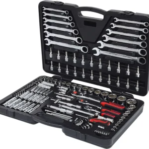 KS TOOLS 1/4"+3/8"+1/2" CHROMEplus Steckschlüssel-Satz, 124-tlg ( 918.0724 )