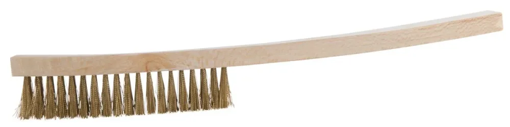 KS TOOLS BRONZEplus Drahtbürste, Zinnbronzedraht, gewellt, 4 Reihen ( 963.9582 )