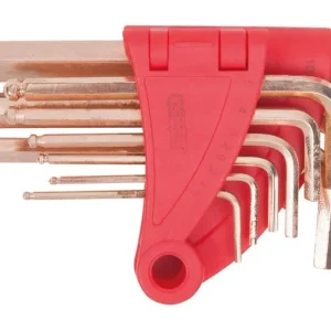 KS TOOLS BRONZEplus Innensechskant-Winkelstiftschlüssel-Satz, 8-tlgKugelkopf ( 963.1517 )