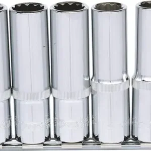 KS TOOLS 1/2" CHROMEplus 12kant-Stecknuss-Satz, lang, 10-tlg, 10-19mm ( 918.0660 )