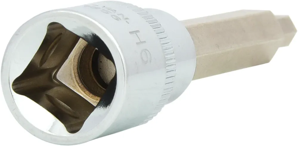 KS TOOLS 1/2" CHROMEplus Bit-Stecknuss Innensechskant, lang, 6mm ( 918.1656 )