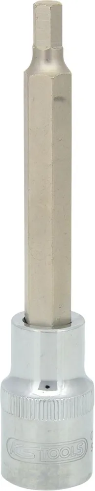 KS TOOLS 1/2" CHROMEplus Bit-Stecknuss Innensechskant, lang, 6mm ( 918.1656 )