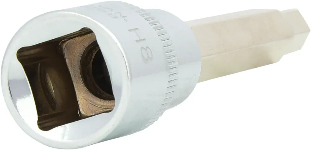 KS TOOLS 1/2" CHROMEplus Bit-Stecknuss Innensechskant, lang, 8mm ( 918.1658 )