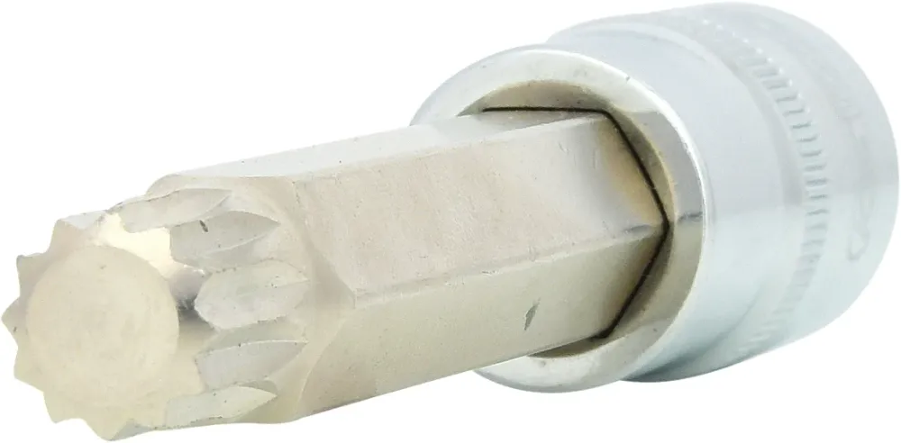 KS TOOLS 1/2" CHROMEplus Bit-Stecknuss XZN, lang, M14 ( 918.1696 )
