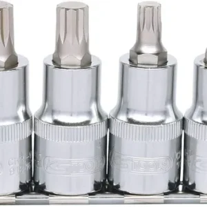 KS TOOLS 1/2" CHROMEplus Bit-Stecknuss-Satz XZN, 6-tlg M5-M14 ( 918.1349 )