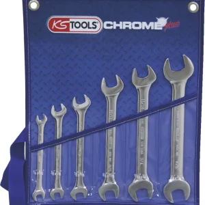 KS TOOLS CHROMEplus Doppel-Maulschlüssel-Satz, 6-tlg ( 518.3220 )