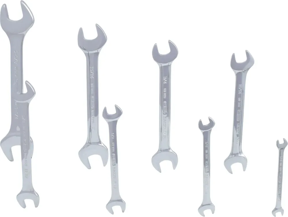 KS TOOLS CHROMEplus Doppel-Maulschlüssel-Satz, 8-tlg ( 518.3200 )