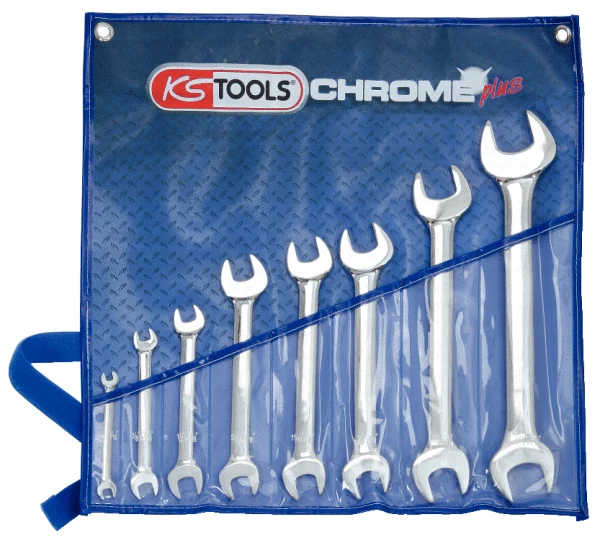 KS TOOLS CHROMEplus Doppel-Maulschlüssel-Satz, 8-tlg ( 518.3200 )