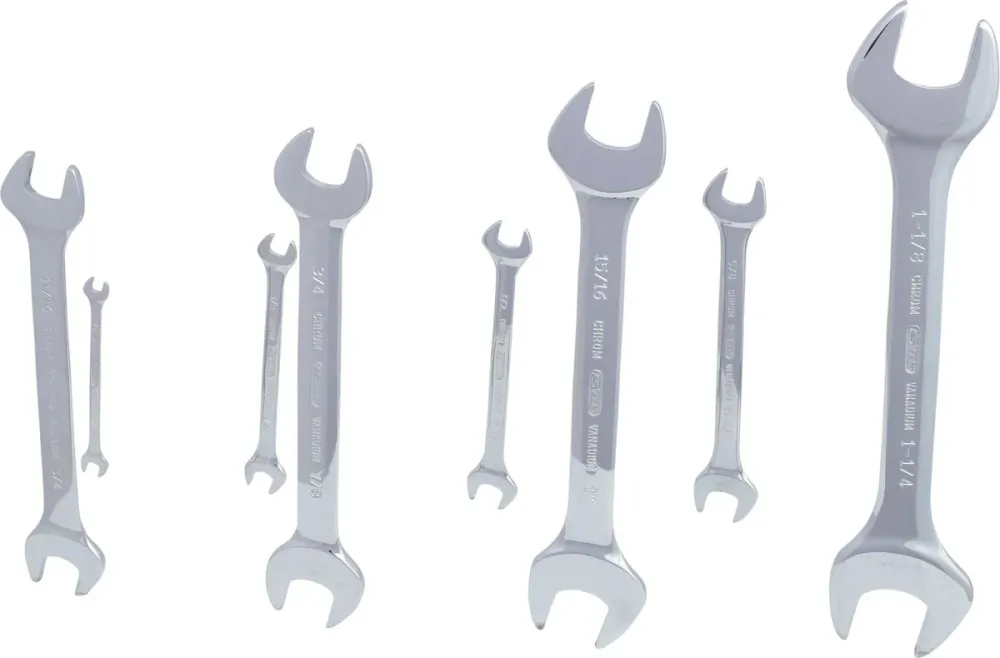 KS TOOLS CHROMEplus Doppel-Maulschlüssel-Satz, 8-tlg ( 518.3200 )