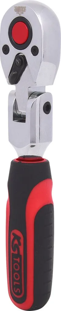 KS TOOLS 1/4" CHROMEplus Gelenk-Umschaltknarre, 72 Zahn ( 918.1493 )