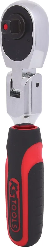 KS TOOLS 1/4" CHROMEplus Gelenk-Umschaltknarre, 72 Zahn ( 918.1493 )