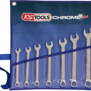 KS TOOLS CHROMEplus Ringmaulschlüssel-Satz, abgewinkelt, 7-tlg Zoll ( 518.3020 )