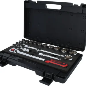KS TOOLS 1/2" CHROMEplus Steckschlüssel-Satz, 22-tlg ( 918.0625 )