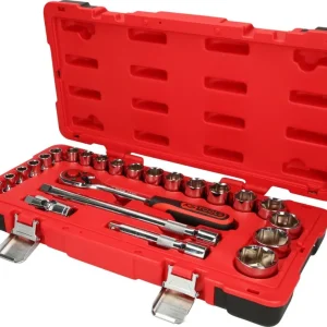 KS TOOLS 1/2" CHROMEplus Steckschlüssel-Satz, 24-tlg ( 958.0624 )