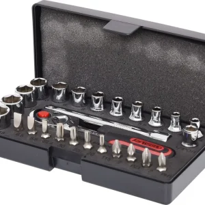KS TOOLS 1/4" CHROMEplus Steckschlüssel-Satz, 26-tlg ( 918.0626 )
