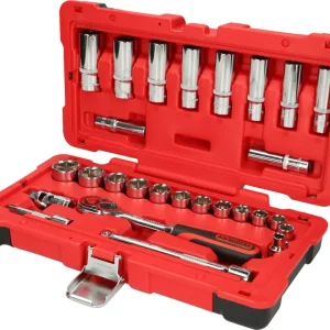 KS TOOLS 3/8" CHROMEplus Steckschlüssel-Satz, 27-tlg ( 958.0627 )