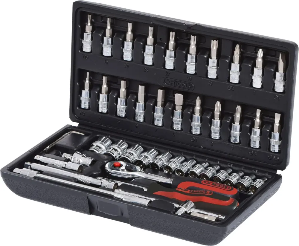 KS TOOLS 1/4" CHROMEplus Steckschlüssel-Satz, 46-tlg ( 918.0646 )