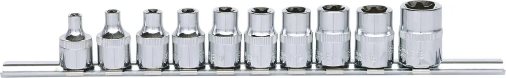 KS TOOLS 3/8" CHROMEplus Torx-E Stecknuss-Satz, 10-tlg ( 918.3955 )