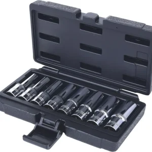 KS TOOLS 1/2" CHROMEplus Torx-E-Stecknuss-Satz, lang, 8-tlg ( 918.4420 )