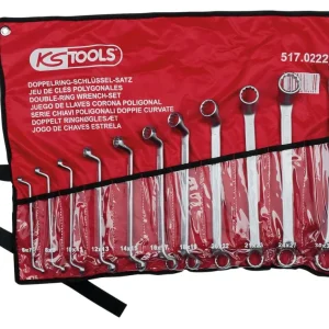 KS TOOLS Doppel-Ringschlüssel-Satz, gekröpft, 11-tlg 6-32mm ( 517.0222 )