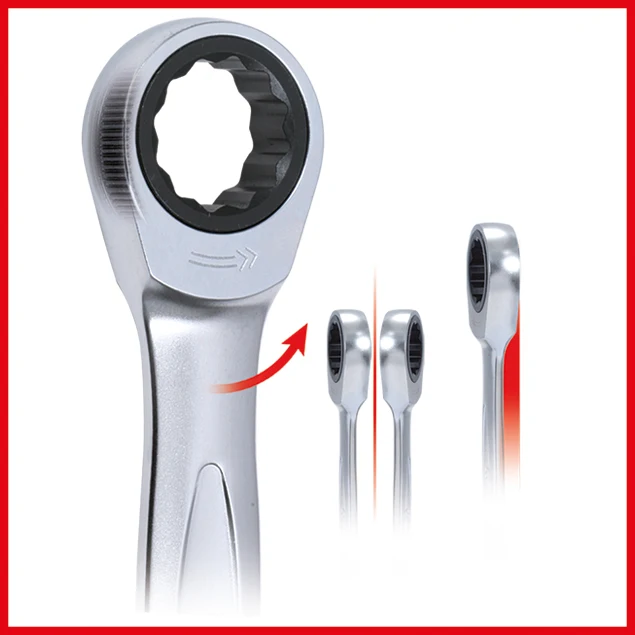 KS TOOLS GEARplus Ratschenringmaulschlüssel-Satz, 4-tlg 24-32mm ( 503.4270 )